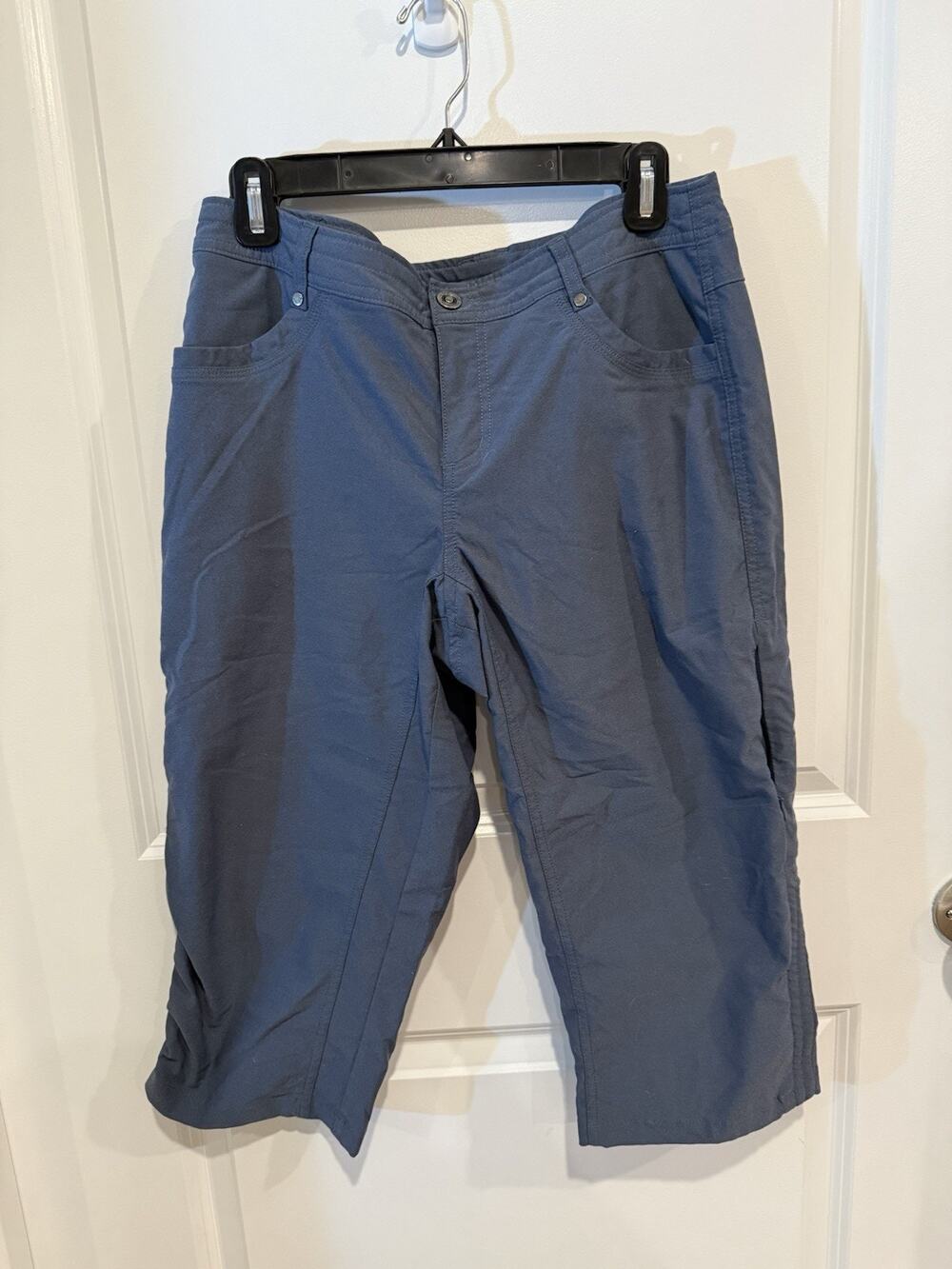 Kuhl Capri Pants Womens 10 Trekr Kapri Gray Lightweight Quick Dry Hiking Convert